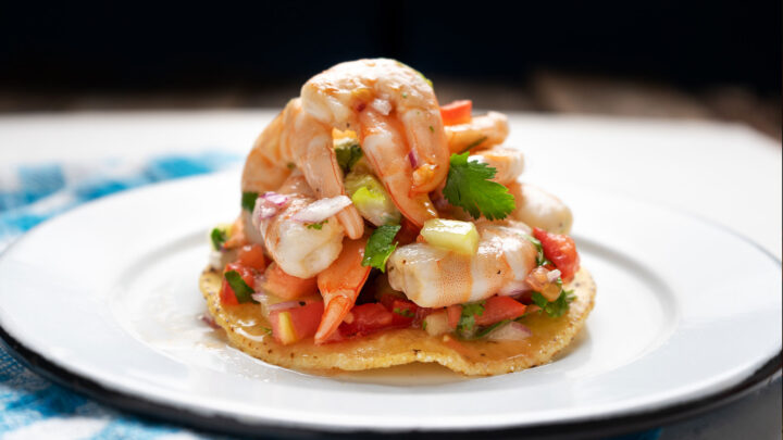 Blood Orange Rock Shrimp Ceviche