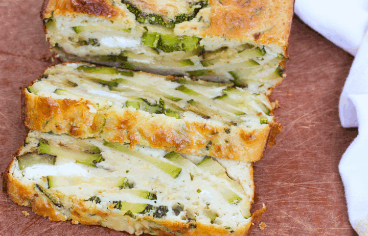 zucchini and goat cheese cake