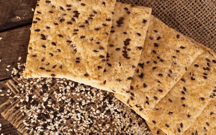 Sesame and Buttermilk Crackers