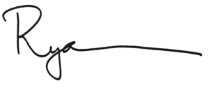 Ryan MacDonnell Bracher's signature