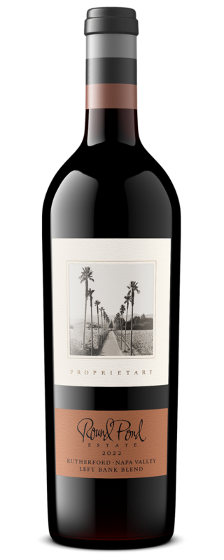 Elegant wine bottle from Round Pond Estate in Napa Valley.